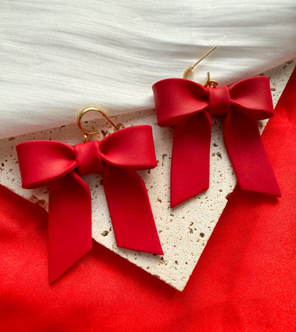 Röd rosett på hoop